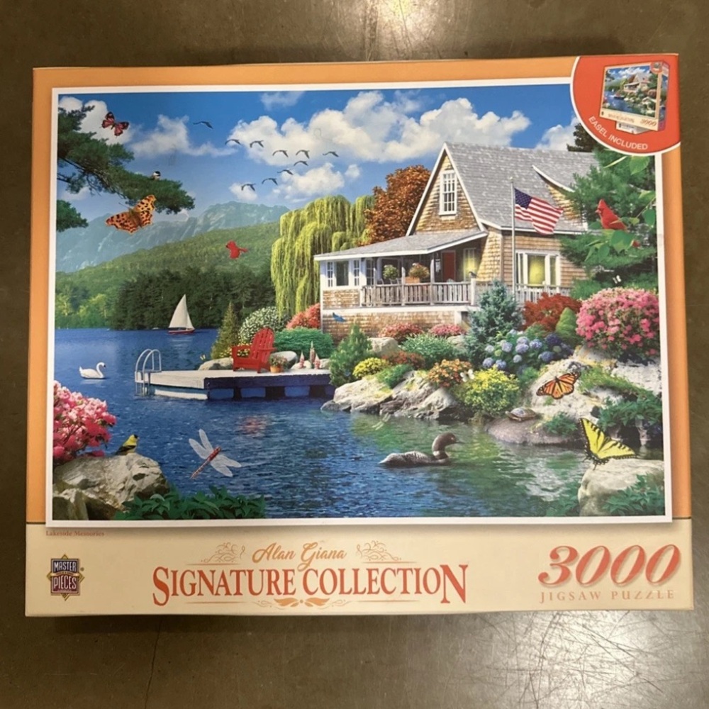 3000 Piece Jigsaw Puzzle - Scenic Lake House